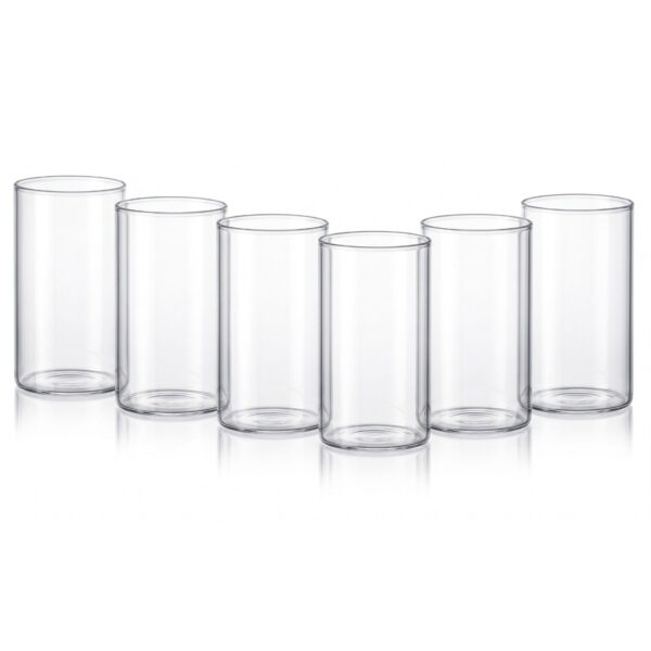 Synlora Elite Borosilicate Glass Tumblers Set of 6