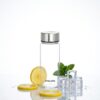 PrimeBorosilicateGlassWaterBottle500ml Synlora Prime Borosilicate Glass Water Short Bottle (500 ml)