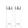 Synlora Prime Borosilicate Glass Water 500 ml Tall Bottle (2) Synlora Prime Glass Bottle Set of 2 (500 ml each)
