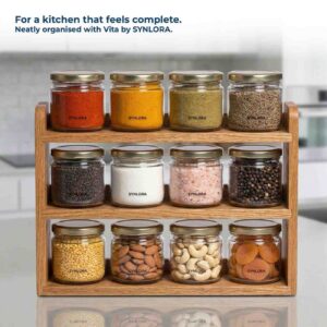 Synlora Vita Glass Jar Set of 12 (350 ml each)