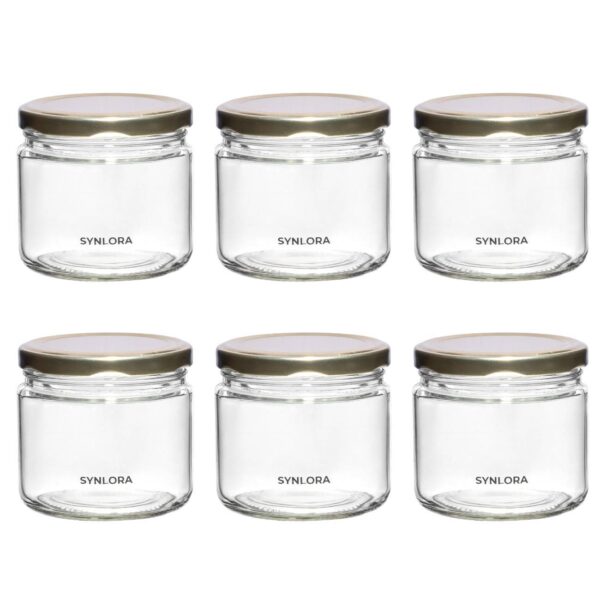 Synlora Vita Glass Jar Set of 2 (350 ml each) (2) Synlora Vita Glass Jar Set of 6 (350 ml each)