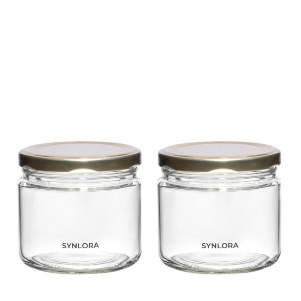 Synlora Vita Glass Jar Set of 2 (350 ml each)