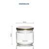 Synlora Vita Glass Jar Set of 2 (350 ml each) (6) Synlora Vita Glass Jar Set of 6 (350 ml each)