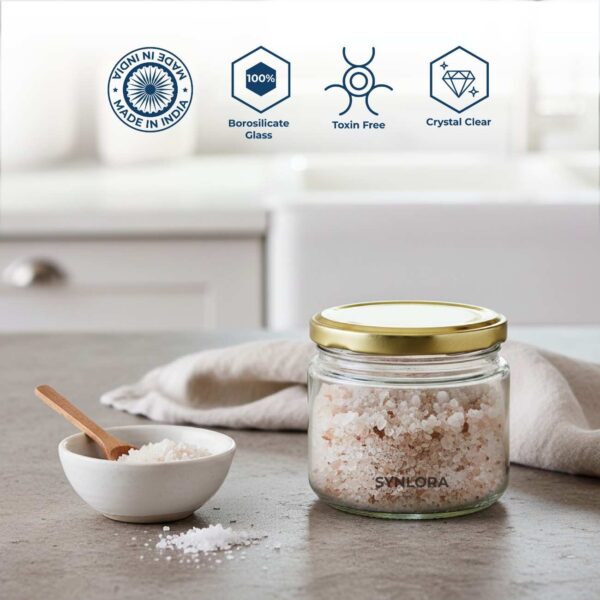 Synlora Vita Glass Jar Set of 2 (350 ml each) (8) Synlora Vita Glass Jar Set of 6 (350 ml each)