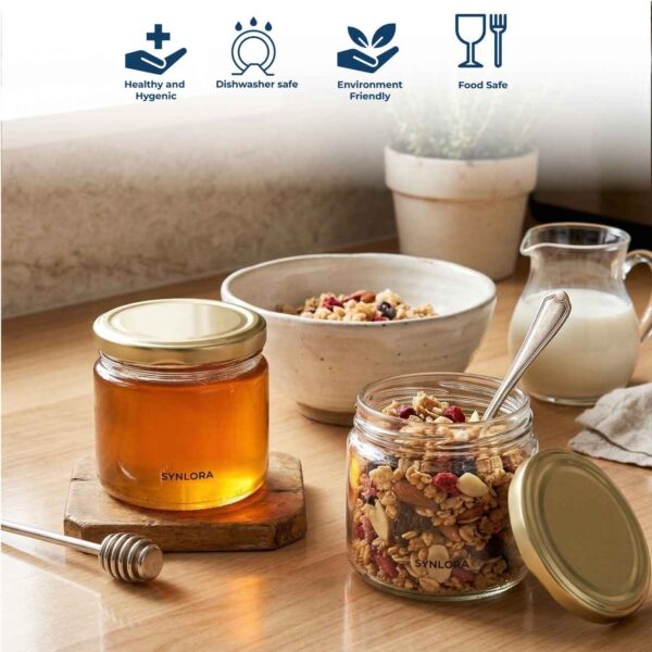 Synlora Vita Glass Jar Set of 2 (350 ml each)
