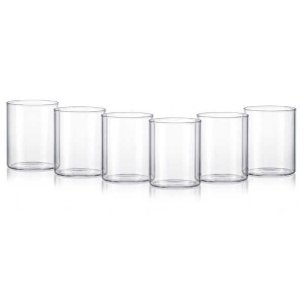 Synlora Barrel Borosilicate Glass Tumblers