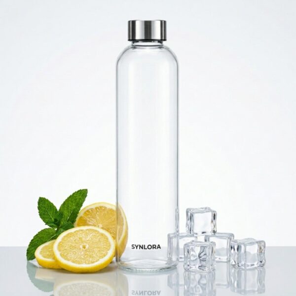 prime1000mlbottlepost-0 (1) Synlora Prime Borosilicate Glass Water Bottle (1 L)