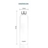 prime1000mlbottlepost-0 Synlora Prime Borosilicate Glass Water Bottle (1 L)