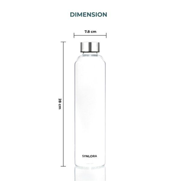 prime1000mlbottlepost-0 Synlora Prime Borosilicate Glass Water Bottle (1 L)
