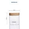 Synlora Vero Airtight Borosilicate Glass Jar Set of 2 (500 ml each)