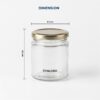 vita200mljarpost-0 Synlora Vita Glass Jar Set of 12 (200 ml each)