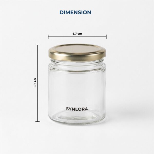 vita200mljarpost-0 Synlora Vita Glass Jar Set of 12 (200 ml each)