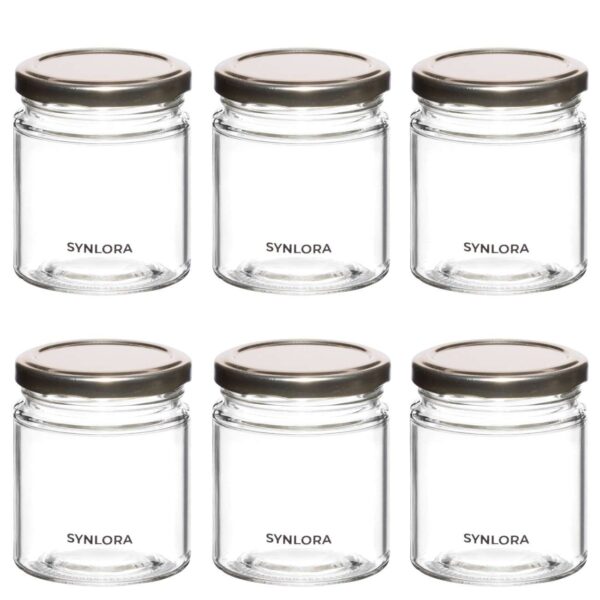 Synlora Vita Glass Jar Set of 6 (200 ml each)